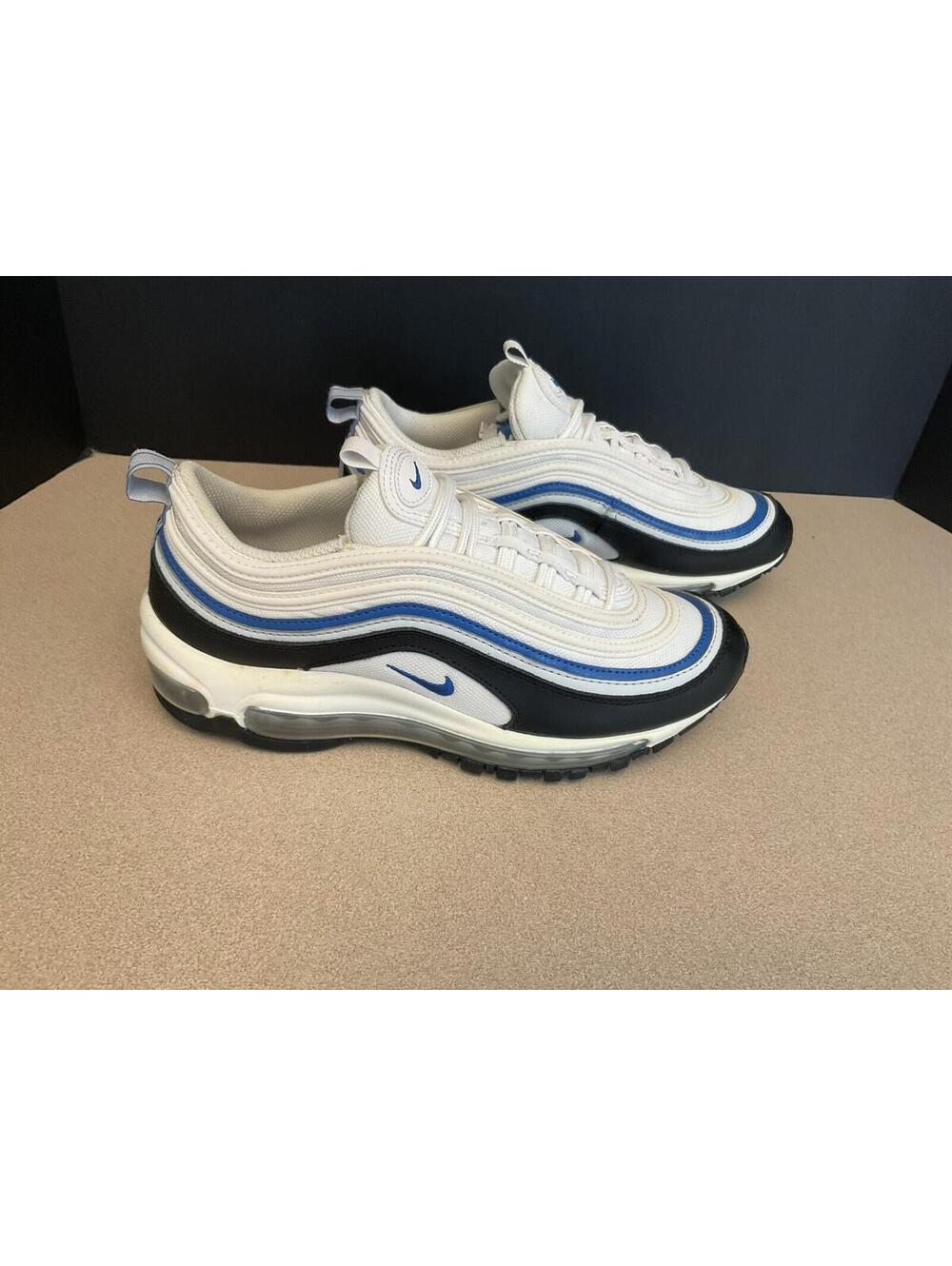 Youth’s Boys Nike Air Max 97 White/Signal Blue Athletic Shoes. Size 7Y. Nice!!!